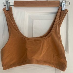 Arq XL Wide Strap Bra NWT Camel